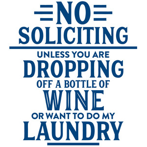 Silhouette Design Store View Design 276179 No Soliciting