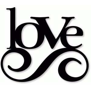 Silhouette Design Store - View Design #37699: love swirl