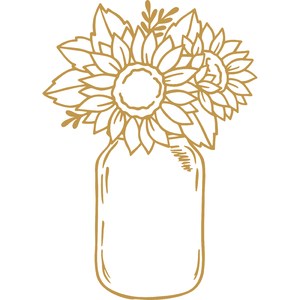 Free Free Sunflower In Mason Jar Svg 476 SVG PNG EPS DXF File