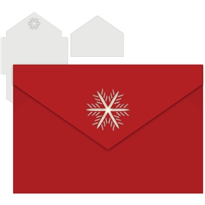 Silhouette Design Store - View Design #35201: 4x6 snowflake envelope