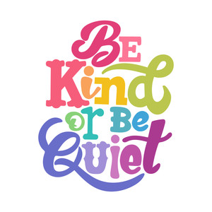 Silhouette Design Store - View Design #246211: be kind or be quiet