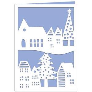 Drs designs rubber stamps: christmas village step card Silhouette Design Store - Search Designs : christmas village