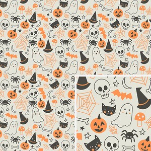 Gray Halloween Pattern