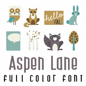 Aspen Lane Full Color Font