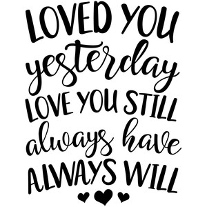 Download Silhouette Design Store - View Design #194212: loved you ...