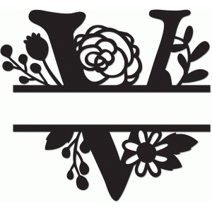 Download Silhouette Design Store Search Designs Split Flourish Monograms