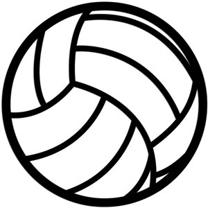 Silhouette Design Store - View Design #10762: volleyball outline