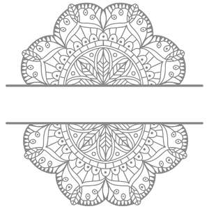 Silhouette Design Store Search Designs Split Monogram