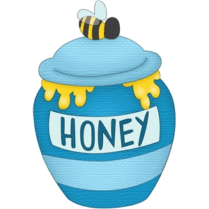 Silhouette Design Store - View Design #12372: honey pot