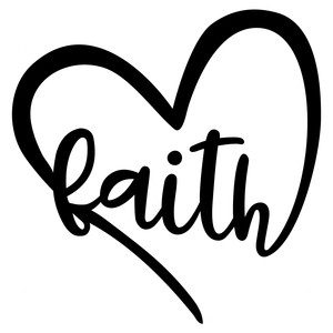 Silhouette Design Store  View Design #199282 faith heart