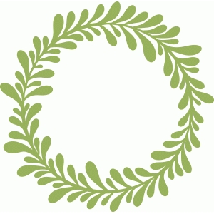 Silhouette Design Store - View Design #43792: leafy wreath