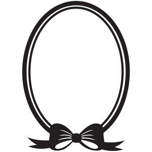 Silhouette Design Store - View Design #153703: pretty oval frame