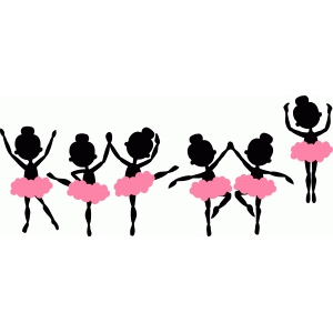 silhouette design store view design 87003 ballerina border ballerina design
