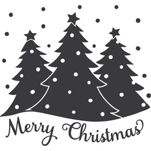 Merry Christmas Holiday Trees