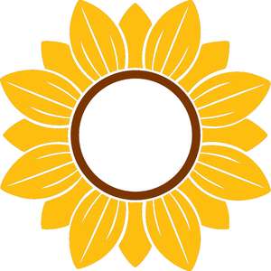 Download Silhouette Design Store Search Designs Sunflower Monogram