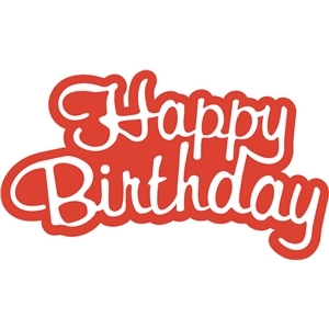 silhouette design store view design 13614 happy birthday word