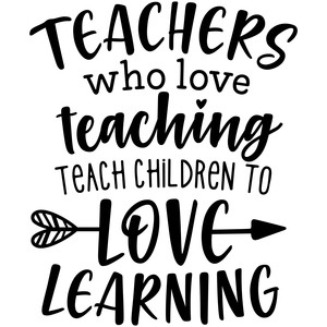 Silhouette Design Store - View Design #273524: teachers who love ...