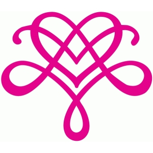 Fancy red heart on white background royalty free stock photos Silhouette Design Store - View Design #43134: fancy heart