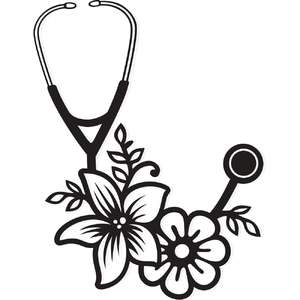 Silhouette Design Store Search Designs Rhinestones Stethoscope