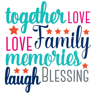silhouette design store view design 151445 family word art