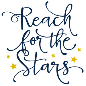 Silhouette Design Store - View Design #119555: reach for the stars phrase