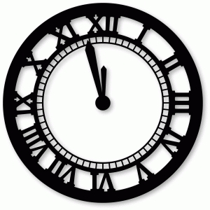 silhouette design store view design 72255 clock vinyl design