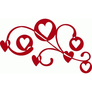 Silhouette Design Store - View Design #73165: heart flourish