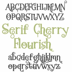 ZP Serif Cherry Flourish