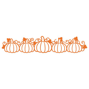 Silhouette Design Store - View Design #220176: five pumpkin border