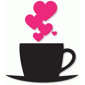 silhouette design store view design 37986 tea cup hearts