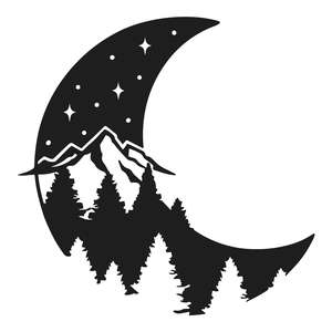 Free Free Silhouette Mountain Scene Svg 447 SVG PNG EPS DXF File