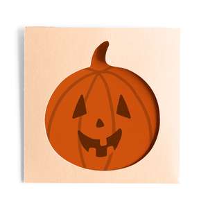 jack o lantern slide card