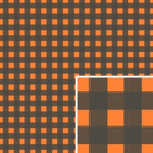 Halloween Plaid Pattern