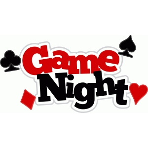 Silhouette Design Store - View Design #72418: game night title