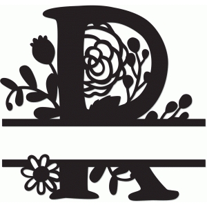 Download Silhouette Design Store - View Design #64638: split monogram r