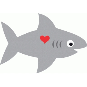 Download Silhouette Design Store - View Design #74238: cute shark love