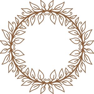Silhouette Design Store - View Design #102568: leaf wreath
