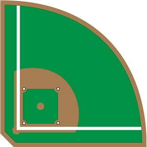 Silhouette Design Store - View Design #6609: baseball field