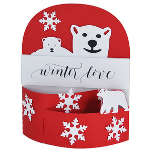 Download Silhouette Design Store View Design 164119 Winter Love Polar Bear Bendi Card