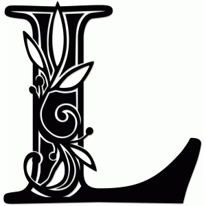 silhouette design store view design 68529 vine monogram l fancy letter d designs