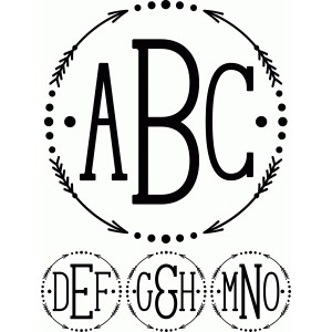 Download Silhouette Design Store - View Design #82329: monogram ...