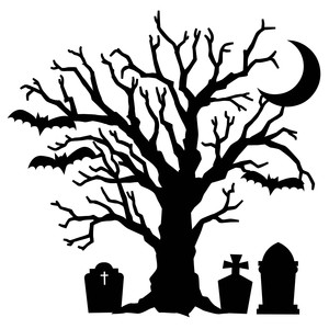 Download Silhouette Design Store - View Design #221739: spooky tree