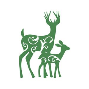 Download Silhouette Design Store View Design 102059 Deer Family Flourish