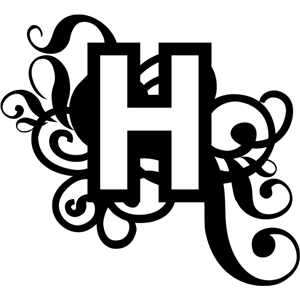 Download Silhouette Design Store View Design 3079 Monogram H